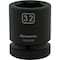 Dynamic 1" Drive Standard Socket, Black Phosphate, Tools 32MM X 1" Drive, 6 Point Standard Length D025032 - alternate 9